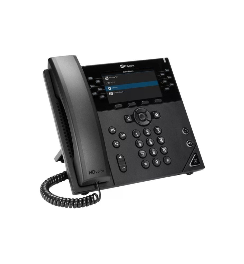 HP Tischtelefon Poly VVX 450 Obi Edition Schwarz, Google Voice