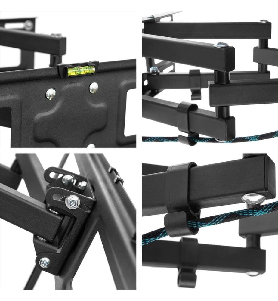 Television Bracket - 26-75 inch screens, extendable, tilt, swivel, width-adjustable - black