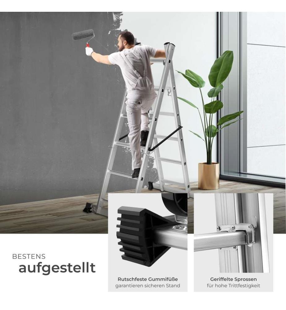 Escabeau multifonctions - argent