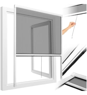 Fly Screen Roller Blind - 90 x 160 cm