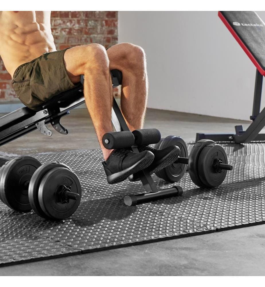 Ensemble de 12 Dalles Carrées EVA - Tapis de sol, Sport - imprimé bois