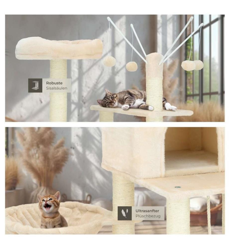 Arbre à chat LILOU 165 cm - beige