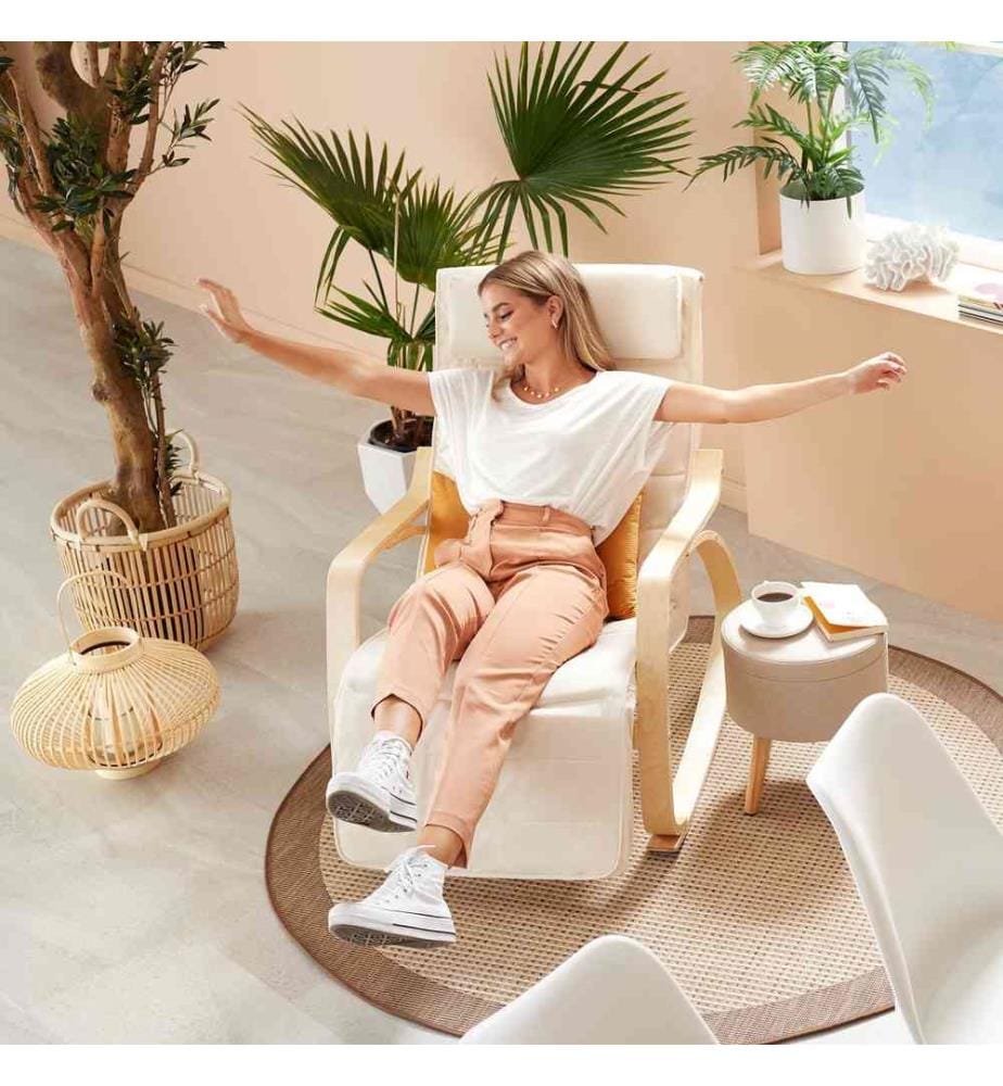 Fauteuil à bascule Onda - beige