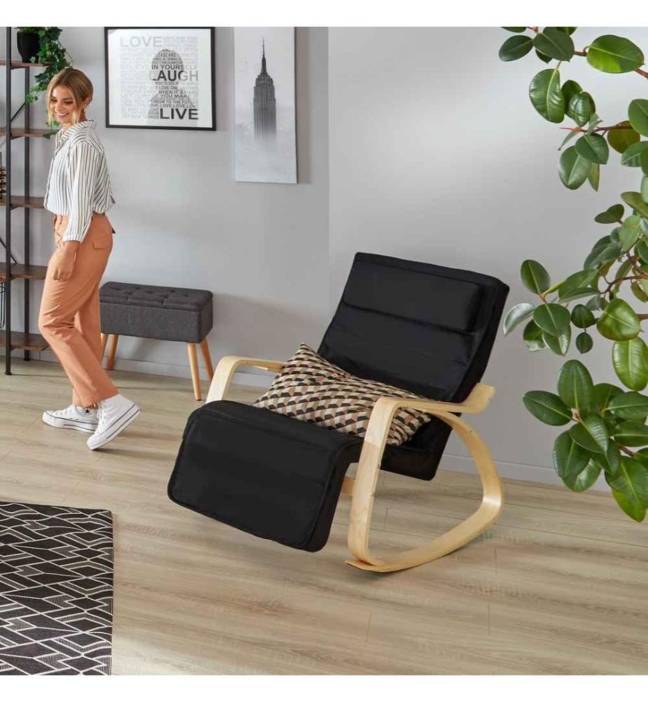 Fauteuil à bascule Onda - beige