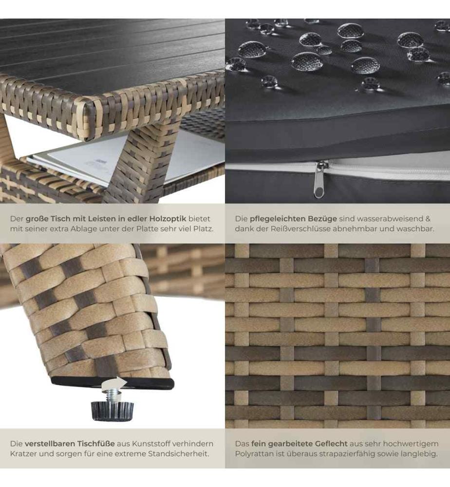 Rattan Lounge Catania - natur