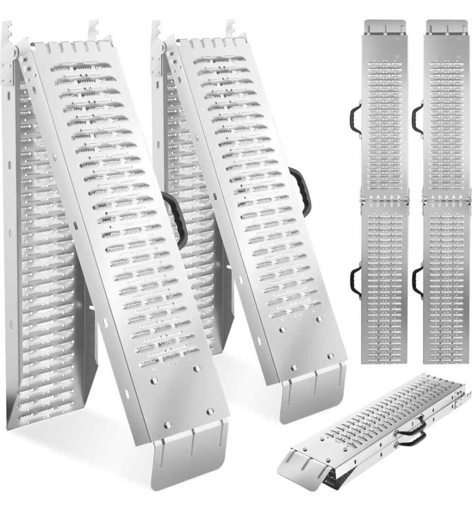 Rampes d'accès Björn, Lot de 2, Pliables, Capacité de poids 400 kg - 186 cm