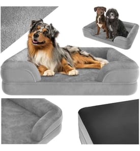 Orthopädisches Hundebett Kimba mit hohem Rand - L 94 x 72 x 18 cm