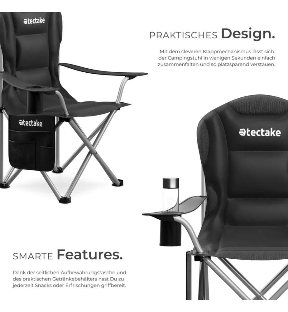Chaise de camping rembourrée pliable MTX - par pièce
