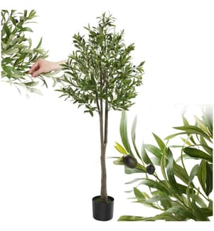 Albero di ulivo artificiale Oleand, texture realistica - 150 cm