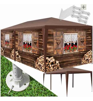 Pavillon ALMCHALET avec parois amovibles - 6 m
