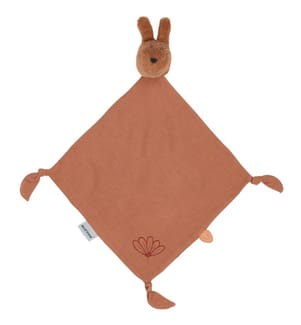 Susie & Bonnie Doudou en mousseline Bonnie le lapin rouille