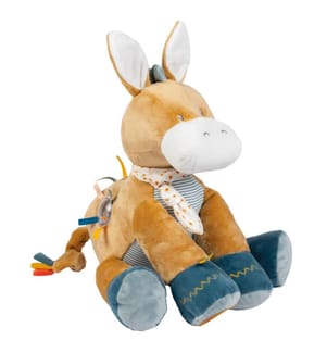 Félix et Léo Peluche d'activités Léo l'âne