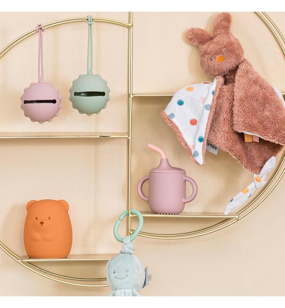 Tipidou Grand Doudou Lapin vieux rose