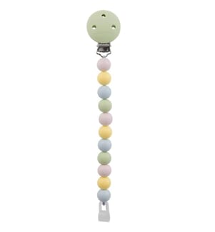 SILICONE Pacifier clip green