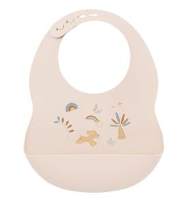 SILIKON Lätzchen beige