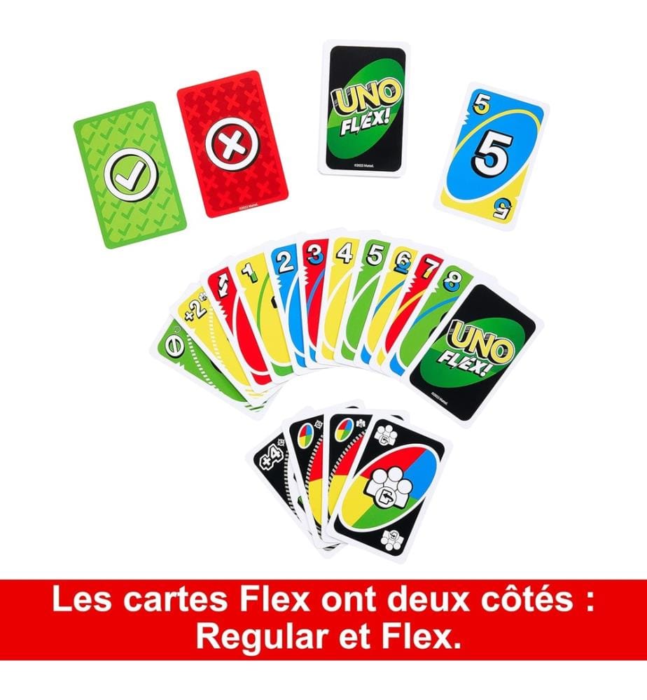 GIOCHI MATTEL - UNO FLEX - GIOCO DI CARTE per bambini e adulti