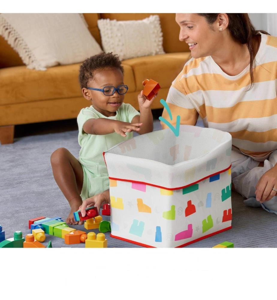 Fisher-Price MEGA BLOKS Pie Pads Set di 250 blocchi e 1 borsa riutilizzabile,
