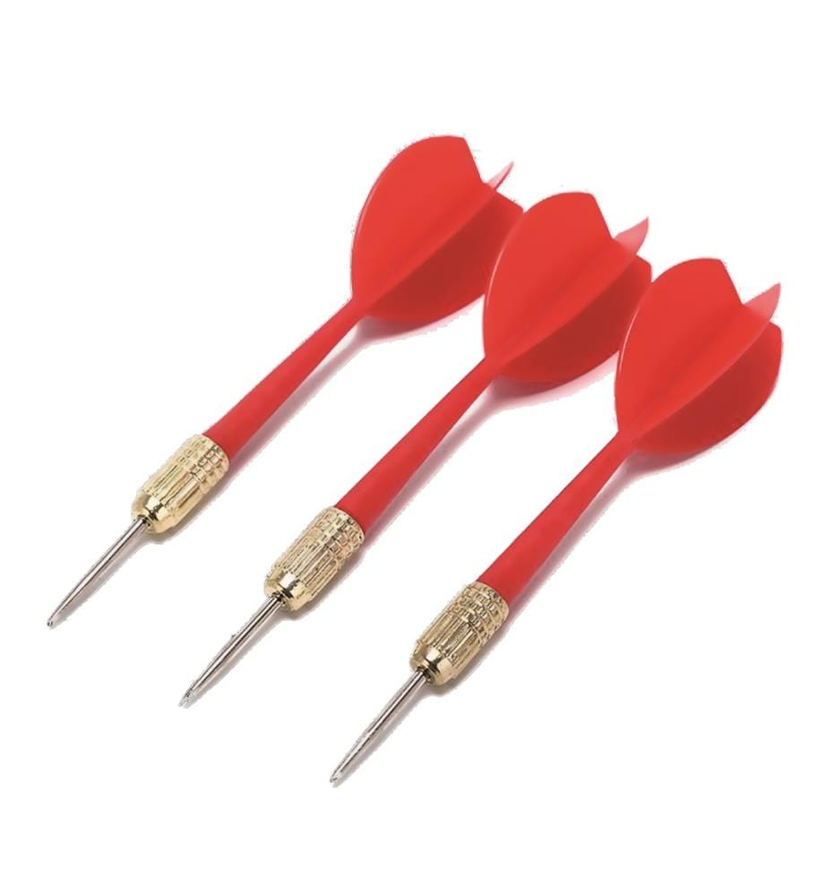Bersaglio Ø38x2cm con 6 freccette (3 rosse e 3 gialle) e regoleregole