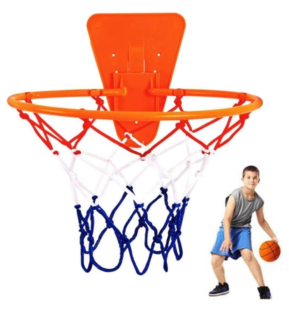 Canestro da basket 32x27cm - mini pallone, sistema di sospensionesistema e pompa