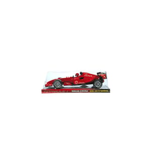 Formula 1 rossa 25cm scala 1:18 - attrito - rumore del circuito e luci (2 LED blu)