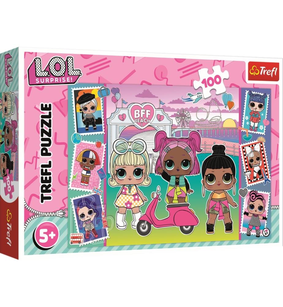 L.O.L. Doll pictures - Puzzle 100pcs - 5ANS+ - 41x27,5cm