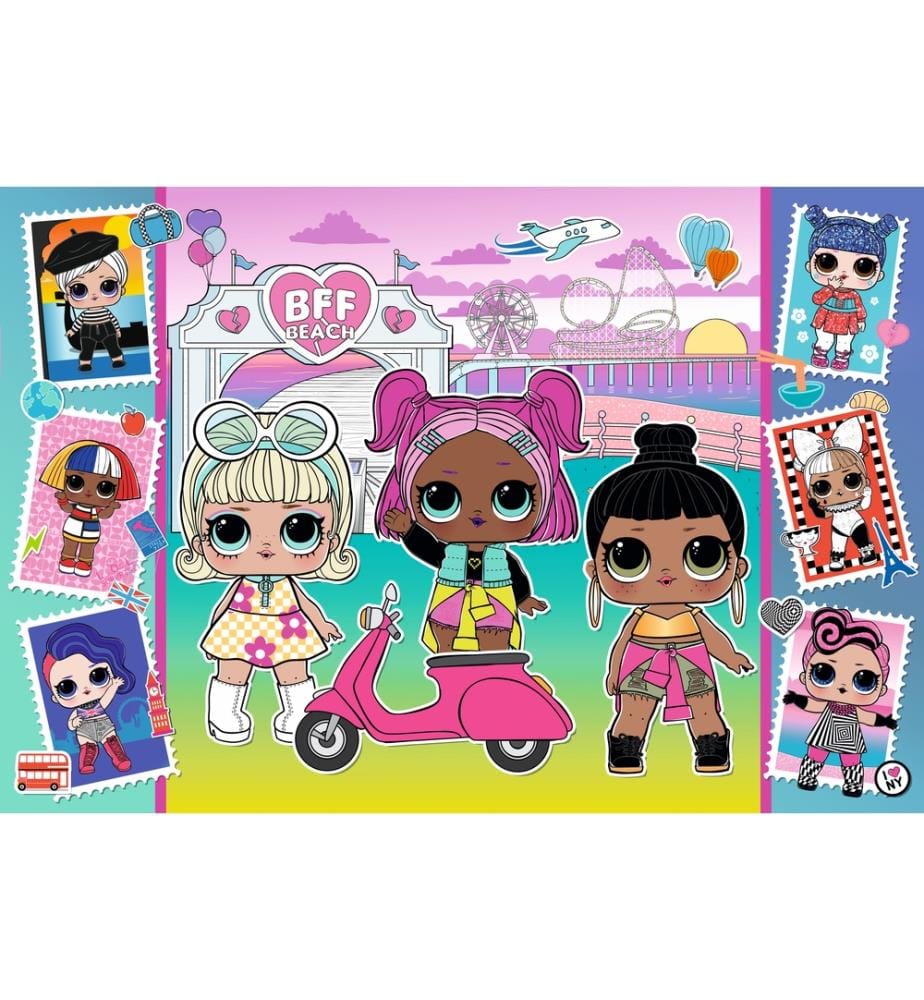 L.O.L. Doll pictures - Puzzle 100pcs - 5ANS+ - 41x27,5cm