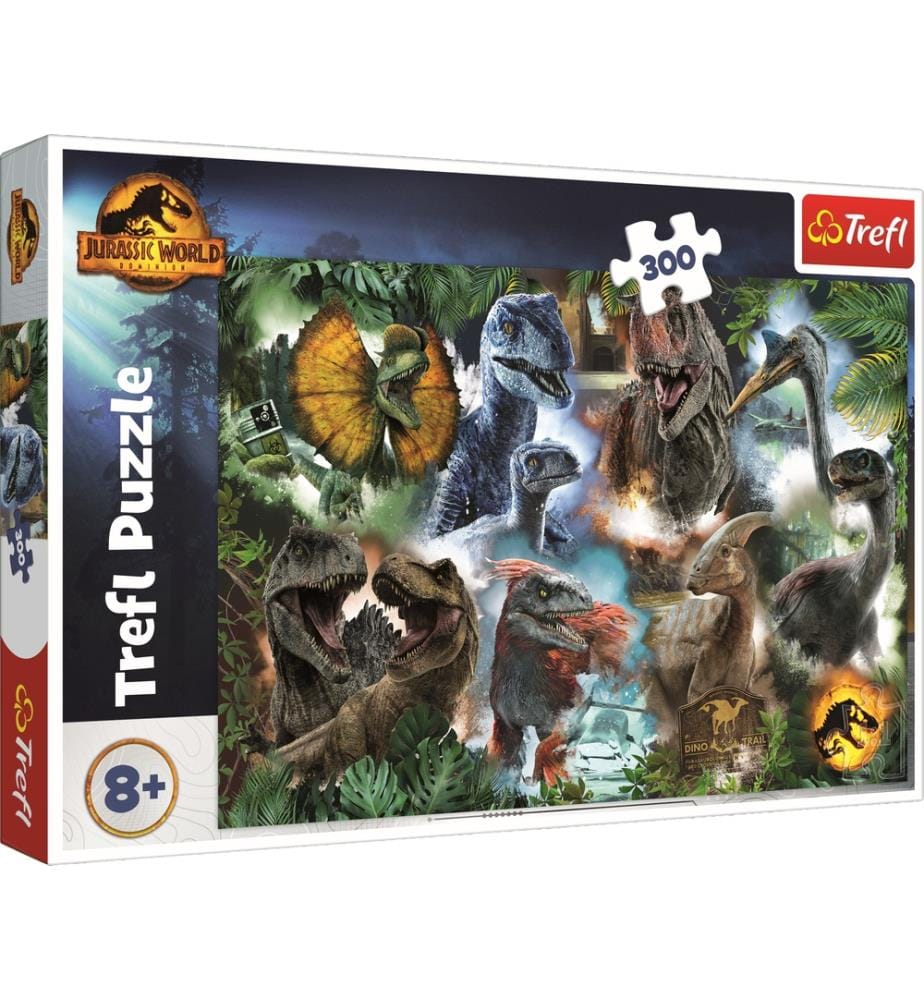 JURASSIC WORLD Die beliebtesten Dinosaurier - Puzzle 300pcs - 8ANS+ - 60x40cm