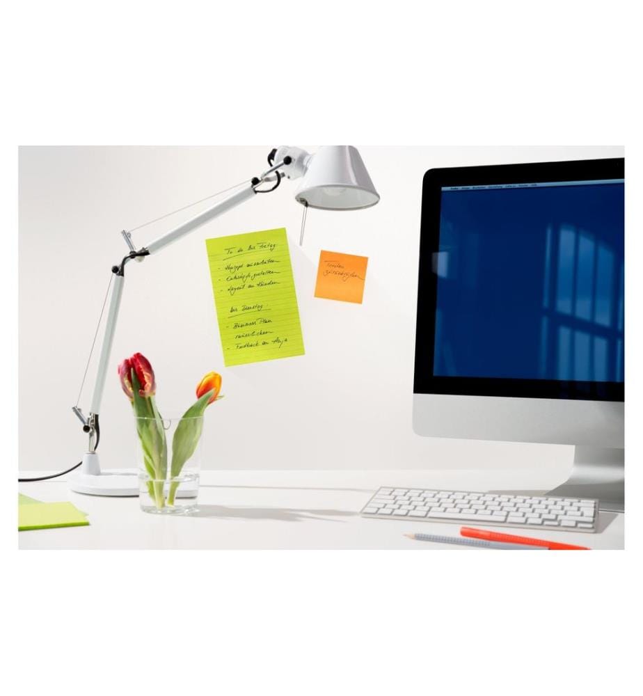 POST-IT - Fiche de bloc-notes POST-IT - Super Sticky 10.1 cm x 15.2 cm, 3 blocs