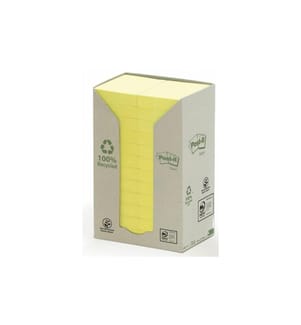 POST-IT - Fiche de bloc-notes POST-IT - Recycling Notes 3.8 cm x 5.1 cm Gelb