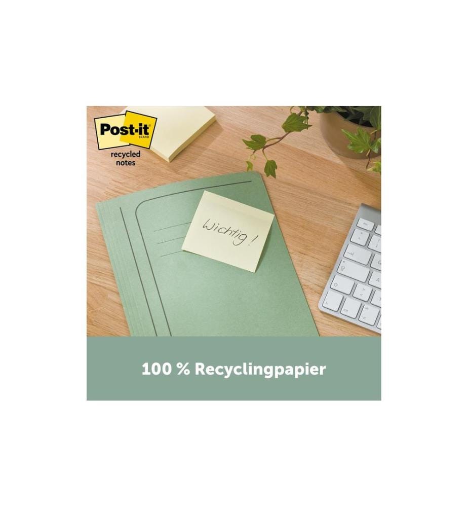 POST-IT - Notizzettel POST-IT - Recycling Notes 7.6 cm x 7.6 cm