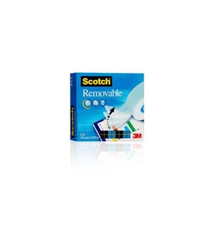 SCOTCH - Ruban adhésif Magic  Détachable, 19 mm x 33 m
