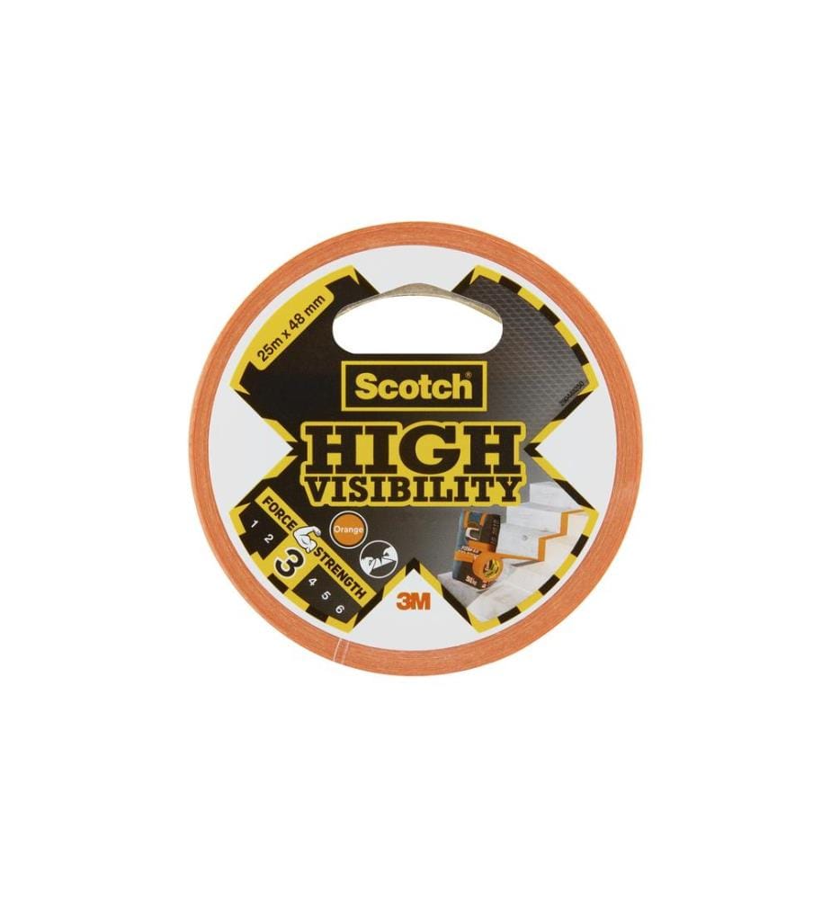 3M - Ruban adhésif High Visibility 48 mm x 25 m, Orange