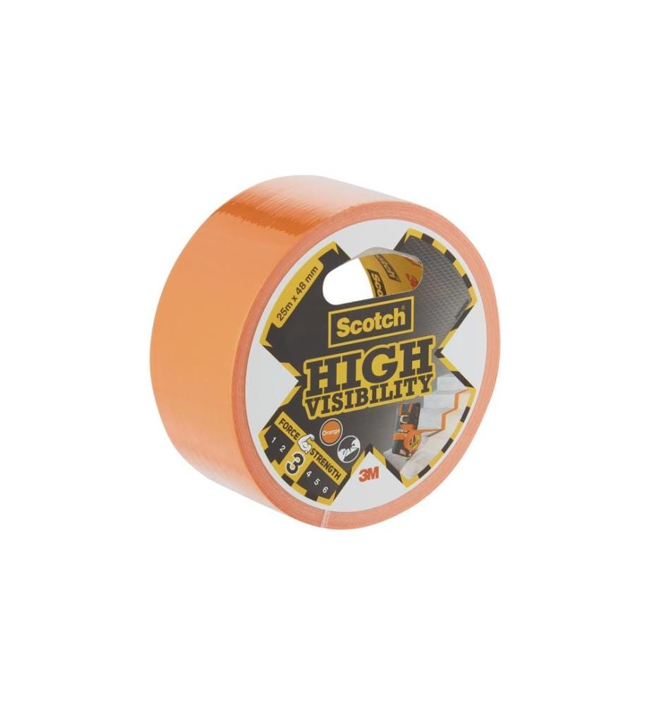 3M - Ruban adhésif High Visibility 48 mm x 25 m, Orange