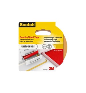 3M - Doppelseitiges Klebeband Universal 50 mm x 20 m, Braun