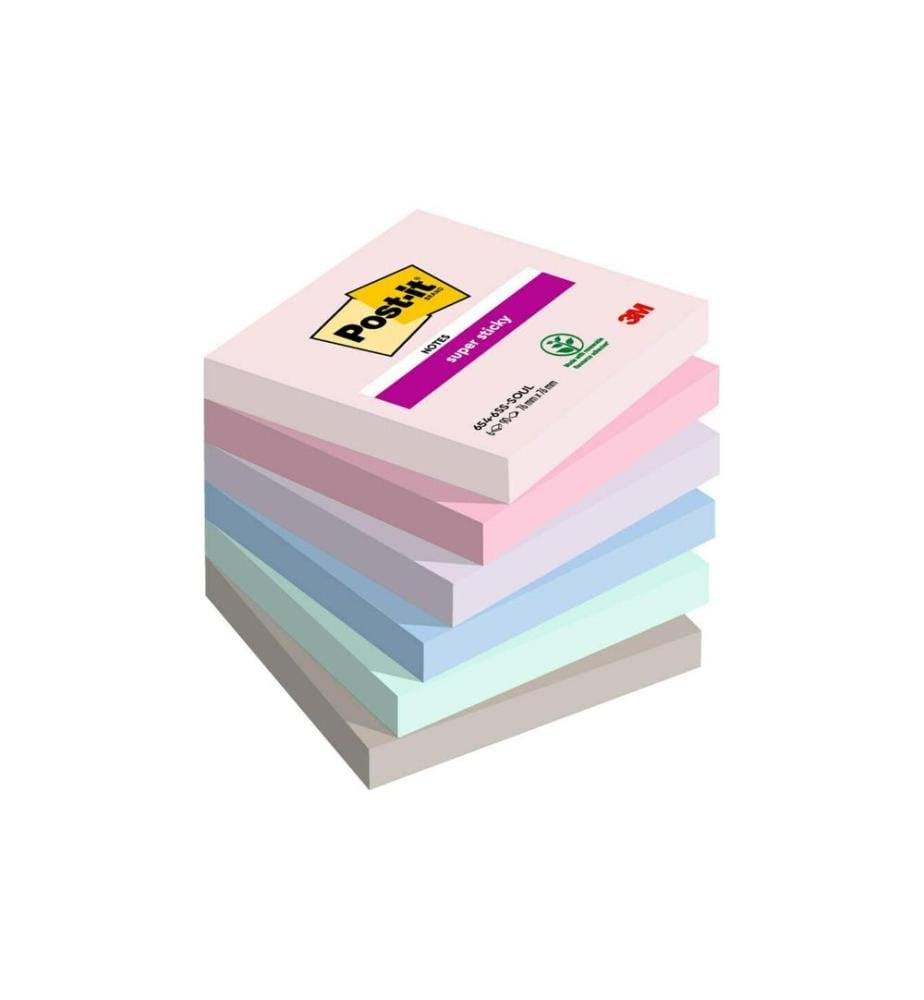 POST-IT - Notizzettel Super Sticky Soulful Collection, 76 mm x 76 mm