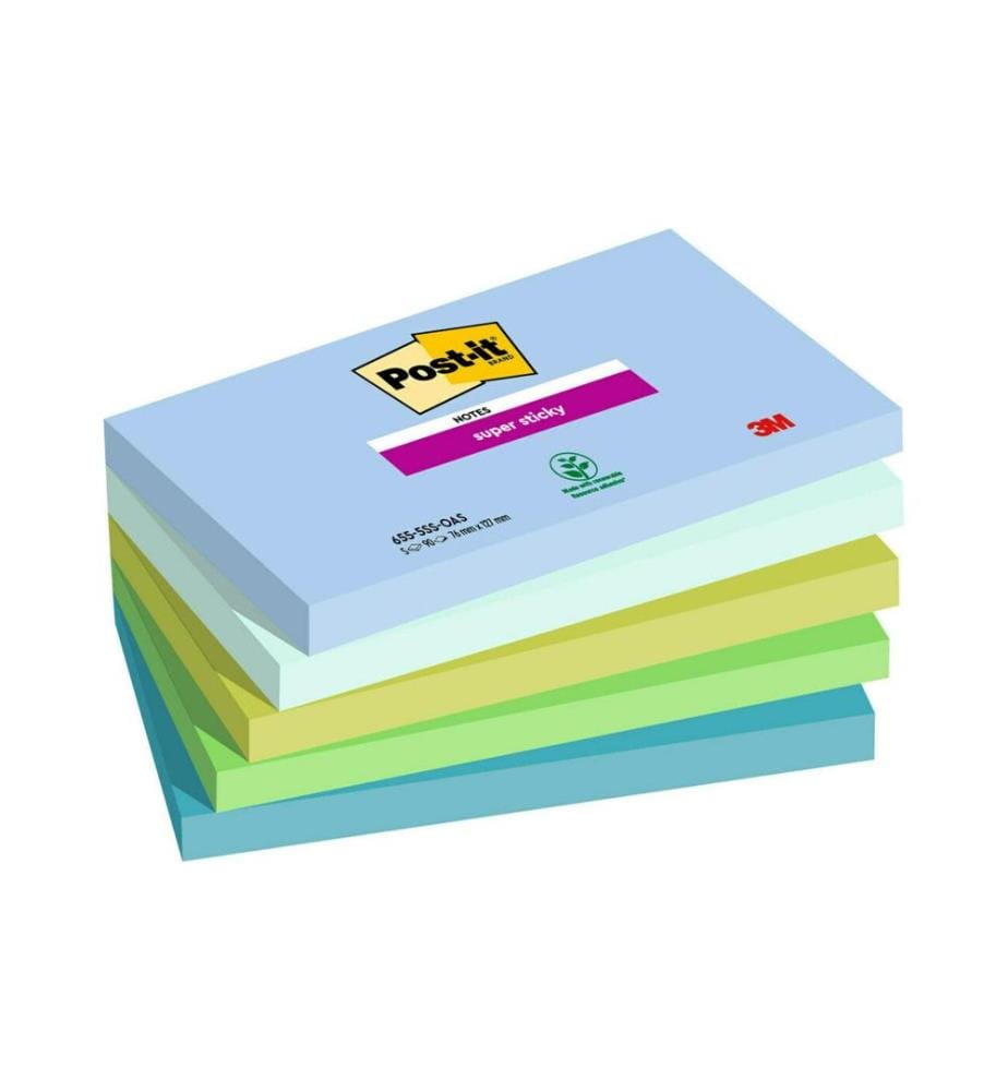 POST-IT - Notizzettel Super Sticky Oasis Collection 127 x 76 mm