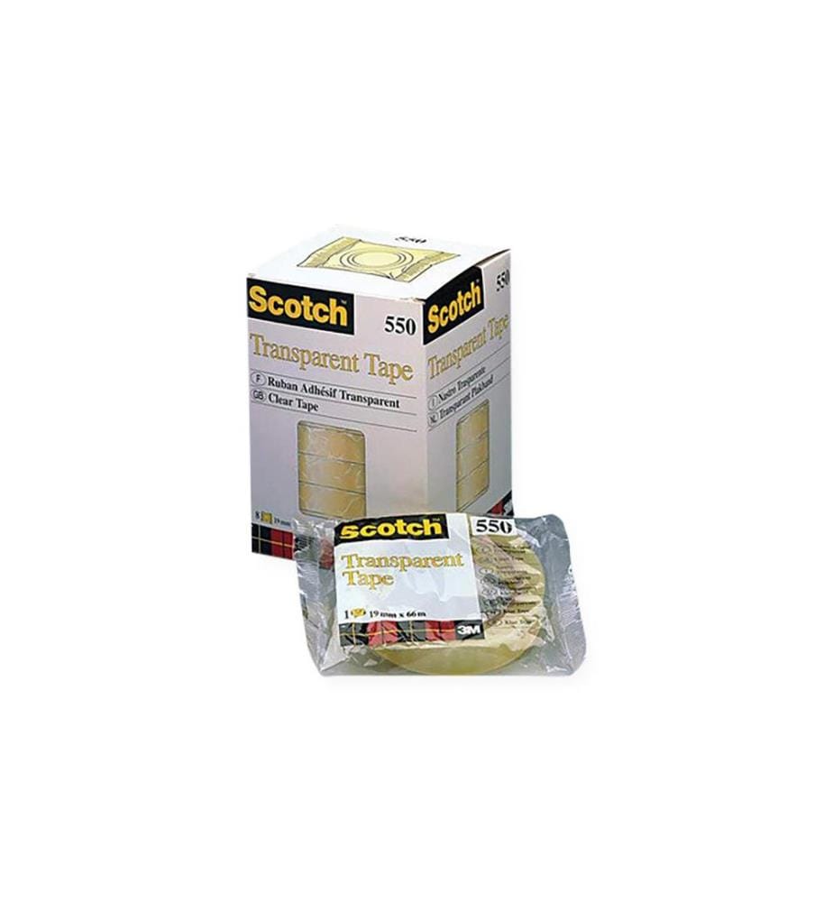 SCOTCH - Klebeband 550 19 mm x 66 m, Transparent