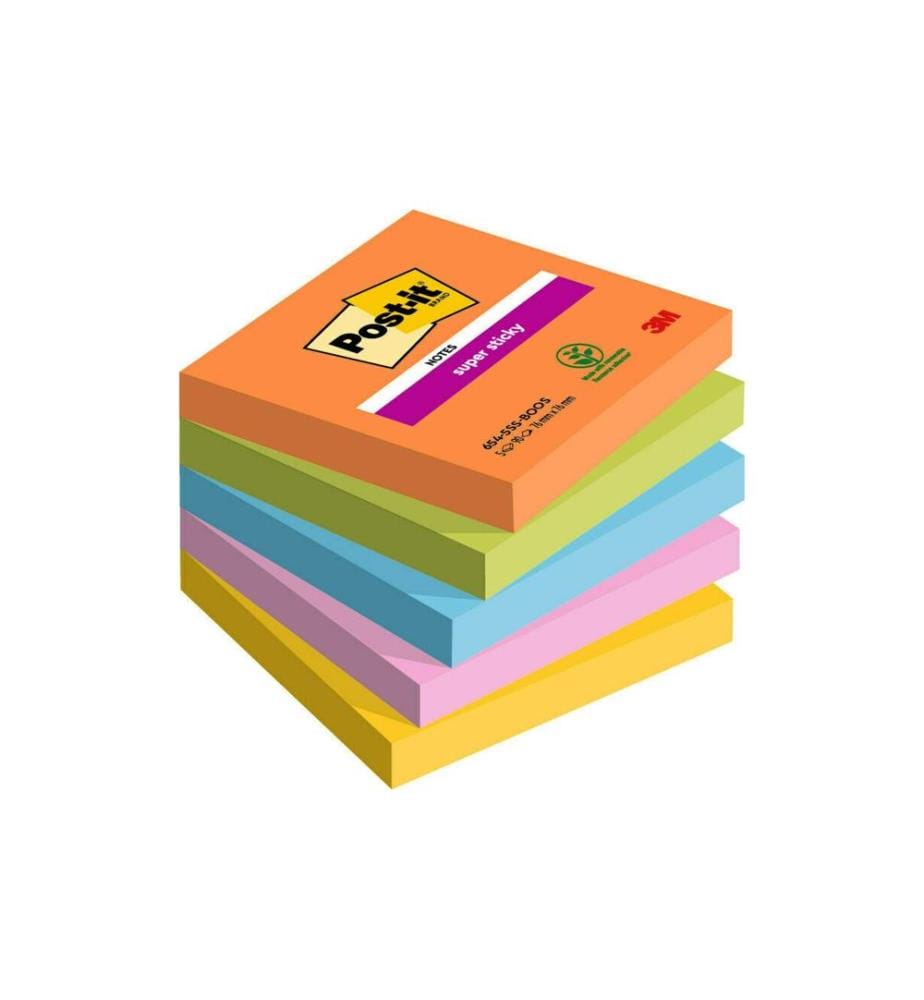 POST-IT - Notizzettel Super Sticky Boost Collection 7.6 x 7.6 cm