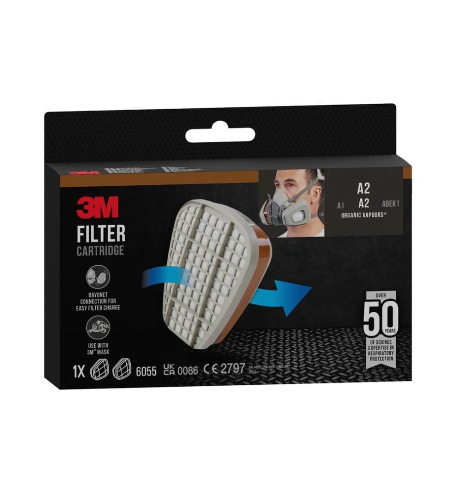3M - Ersatzfilter 6055 A2 für Serie 6000 & 7000, 1 Paar