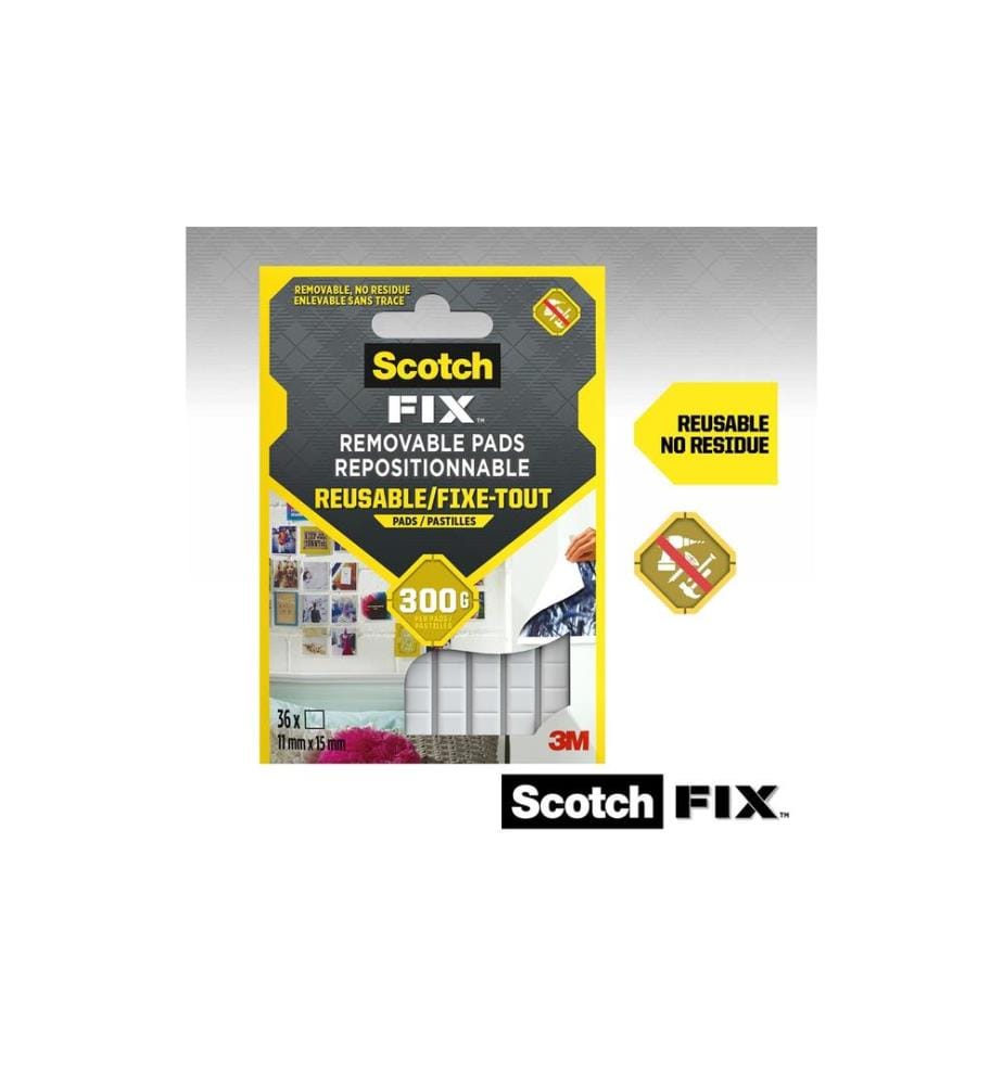 SCOTCH - Klebepads SCOTCH --Fix, 11 mm x 15 mm, Weiss