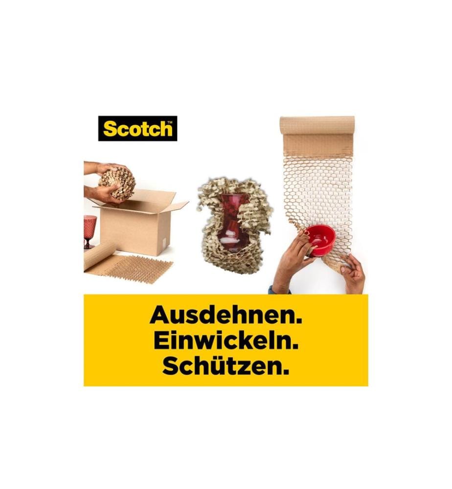 SCOTCH - Packpapier Cushion Lock 304 mm x 9.14 m, 1 Rolle