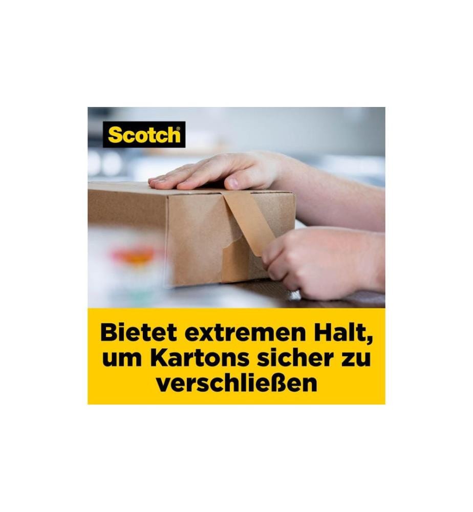 SCOTCH - Verpackungsband Box Lock Papier 48 mm x 22.8 m, 1 Rolle