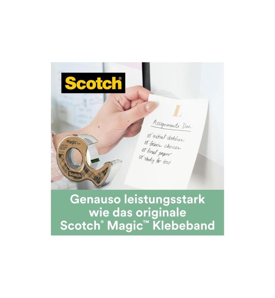 SCOTCH - Handabroller Magic Greener Choice 19 mm x 20 m, 1 Stück