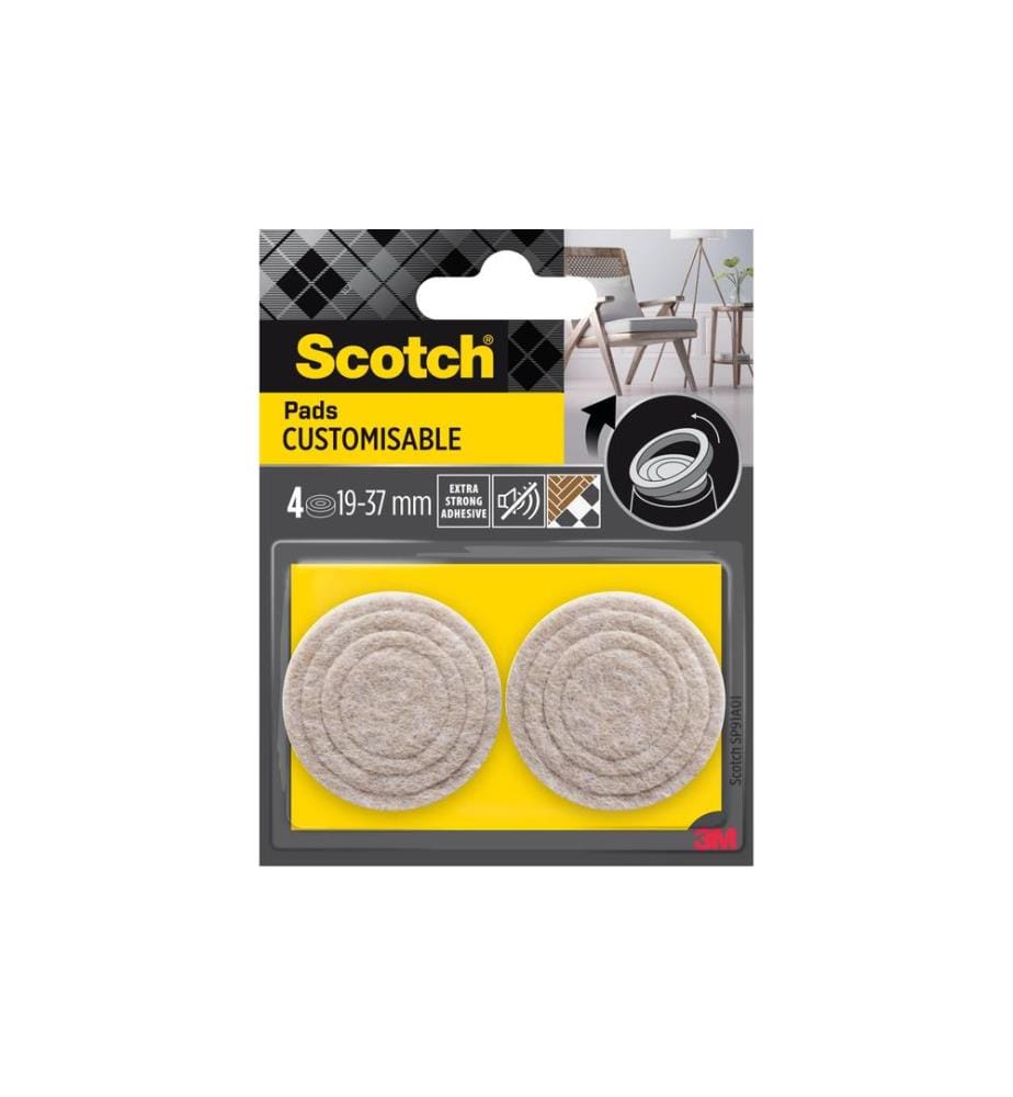 3M - Stuhlbeingleiter Customisable, Ø 19-37 mm, Beige