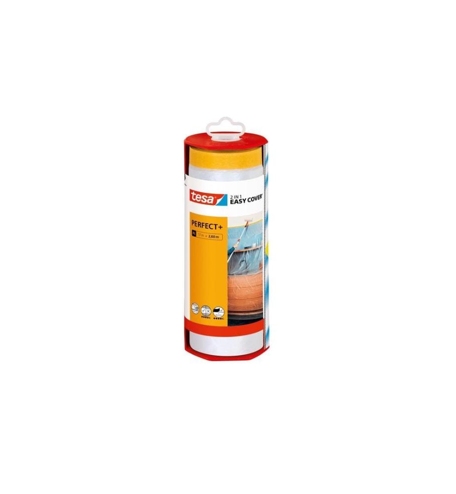 TESA - Abdeckfolie Easy Cover Perfect+ Refill XL, 17 x 2.6 m