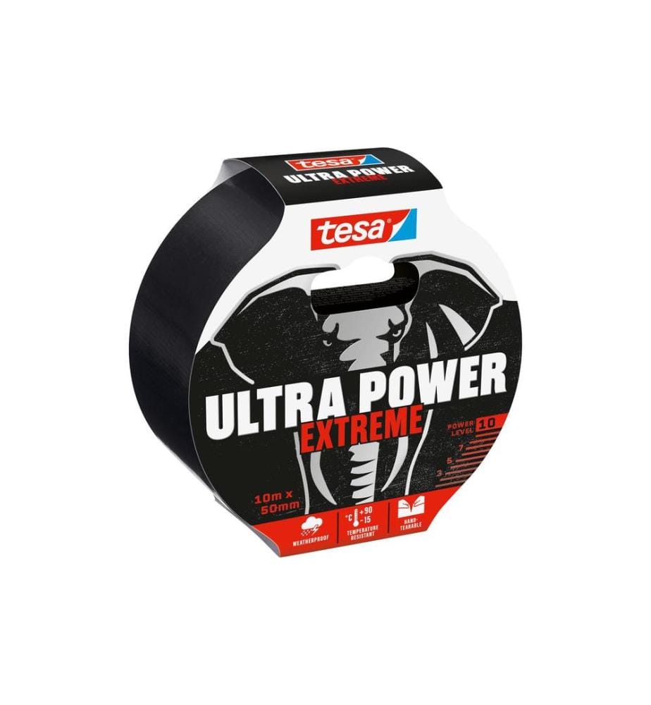 TESA - Ruban textile adhésif Ultra Power Extreme, 10 m x 50 mm