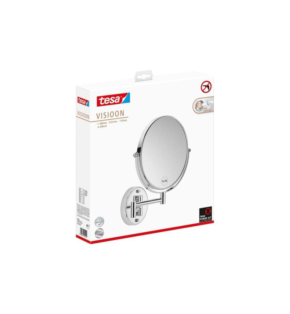 TESA - Miroir cosmétique Visioon, orientable Argent