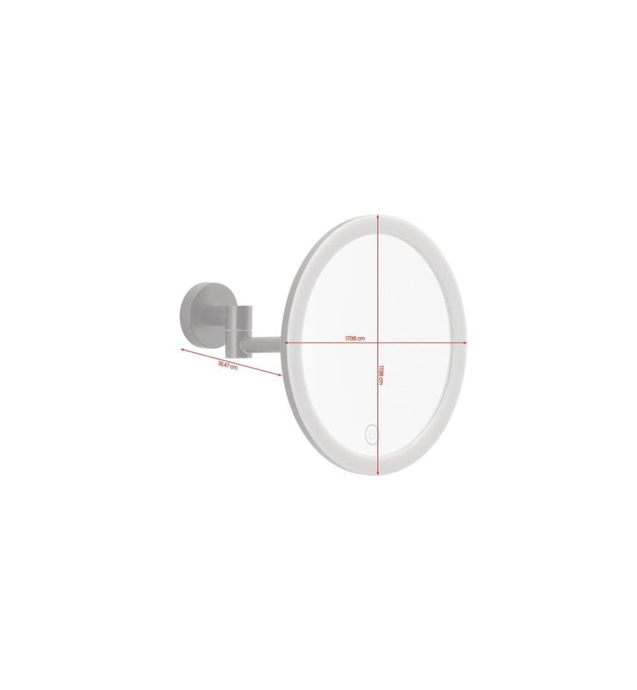 TESA - Miroir cosmétique Visioon LED, Noir