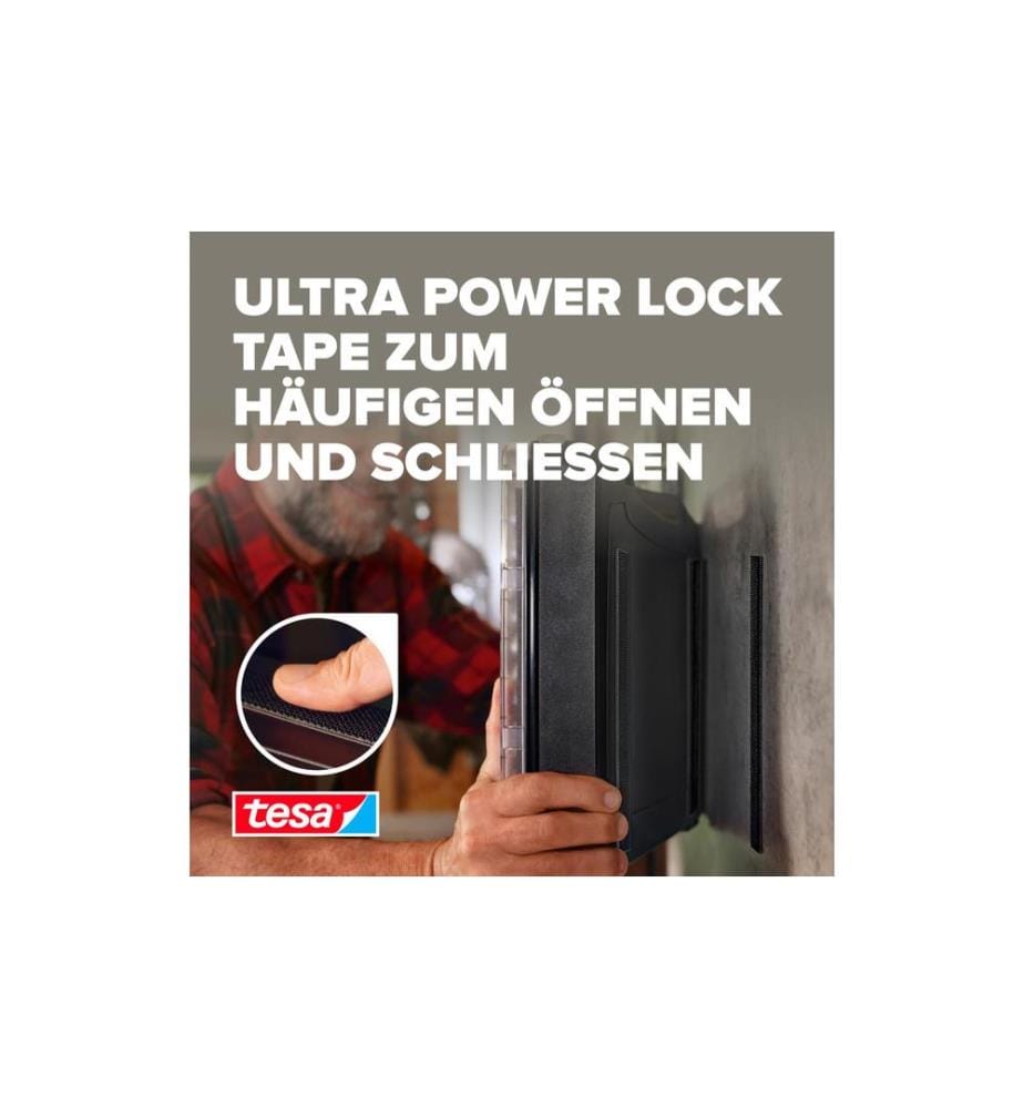TESA - Ultra Power Lock Strips 4 Pièces - 50 x 25 mm