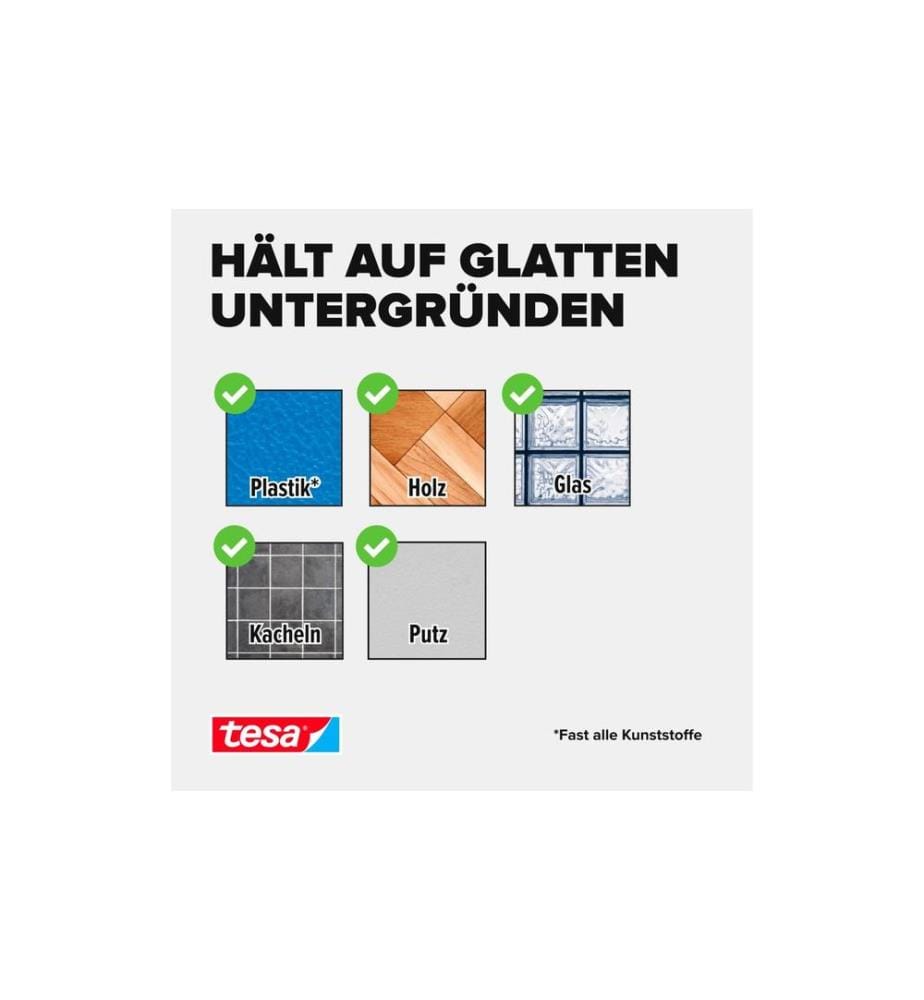 TESA - Montageband Powerbond transparent, 1.5m x 19 mm